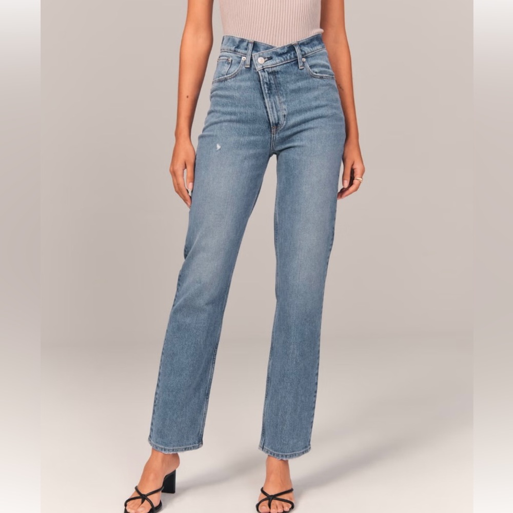 Abercrombie and Fitch Asymmetrical Jeans